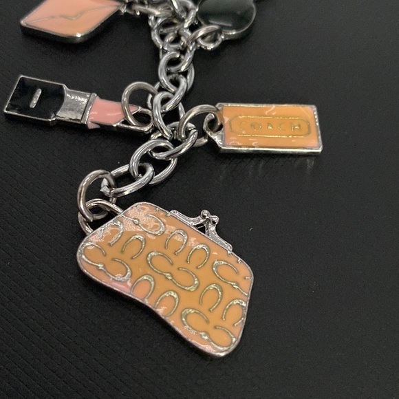 Coach Fashion Accessory Metal Lipstick Kiss Glasses Purse Fob bag charm hangtag - Picture 2 of 5